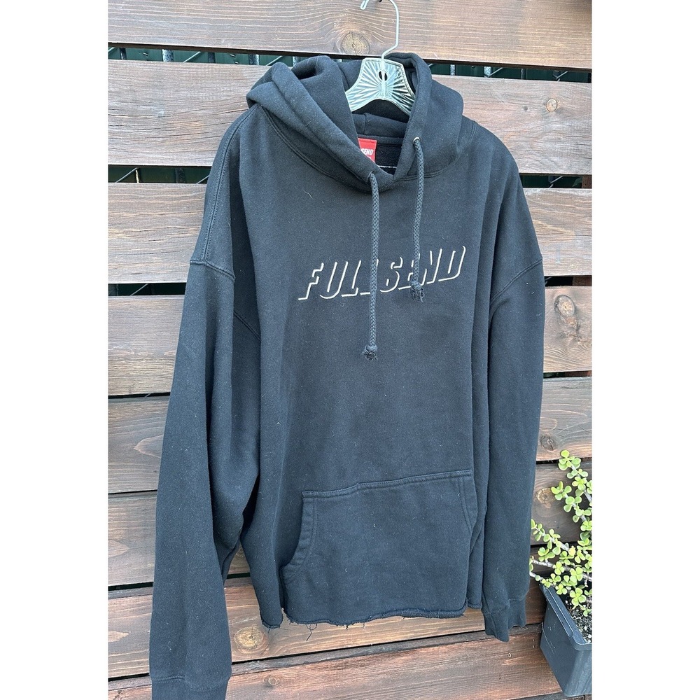 Full Send‎ Men's Black Hoodie Sweatshirt Size 2XL